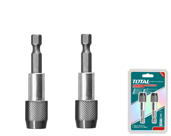 Total Tools Magnetni držač bitova, 1/4, 2 Komada