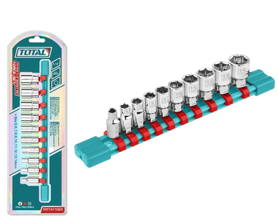 Total Tools Set nasadnih ključeva, 1/4