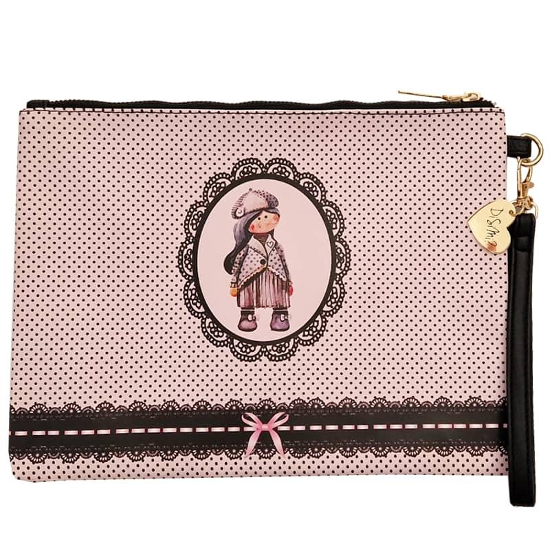 Disimi? Ženska pismo torba "Retro", 26x20 cm, Roze