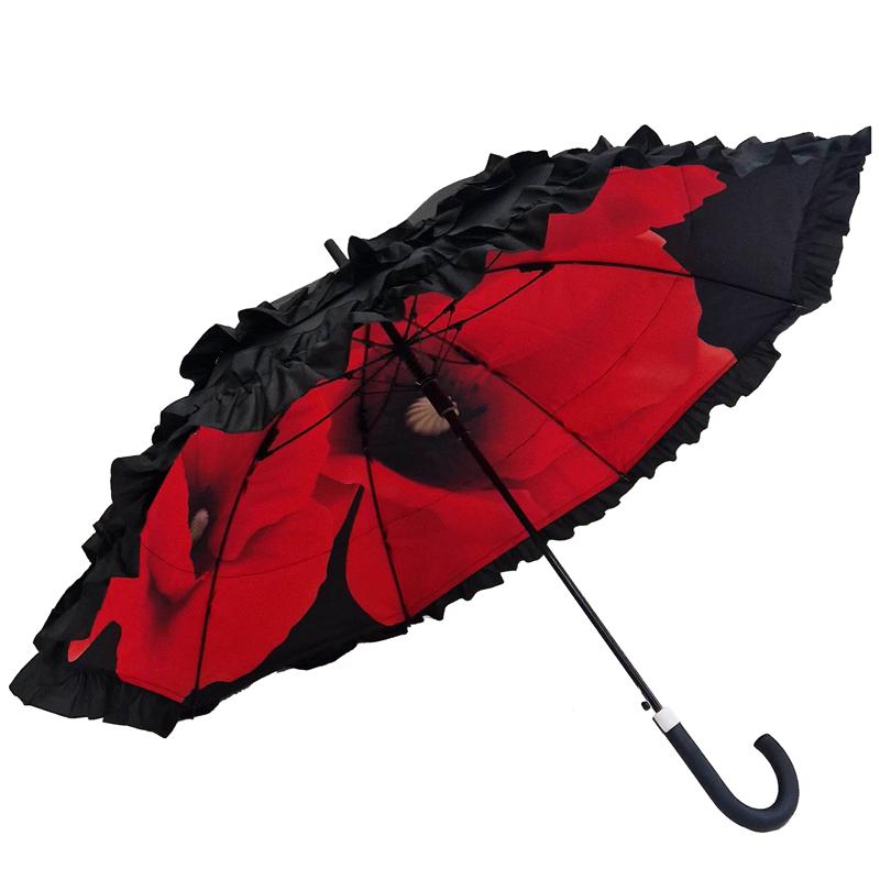 Disimi? Kišobran "Crveni makovi" Crno - crveni