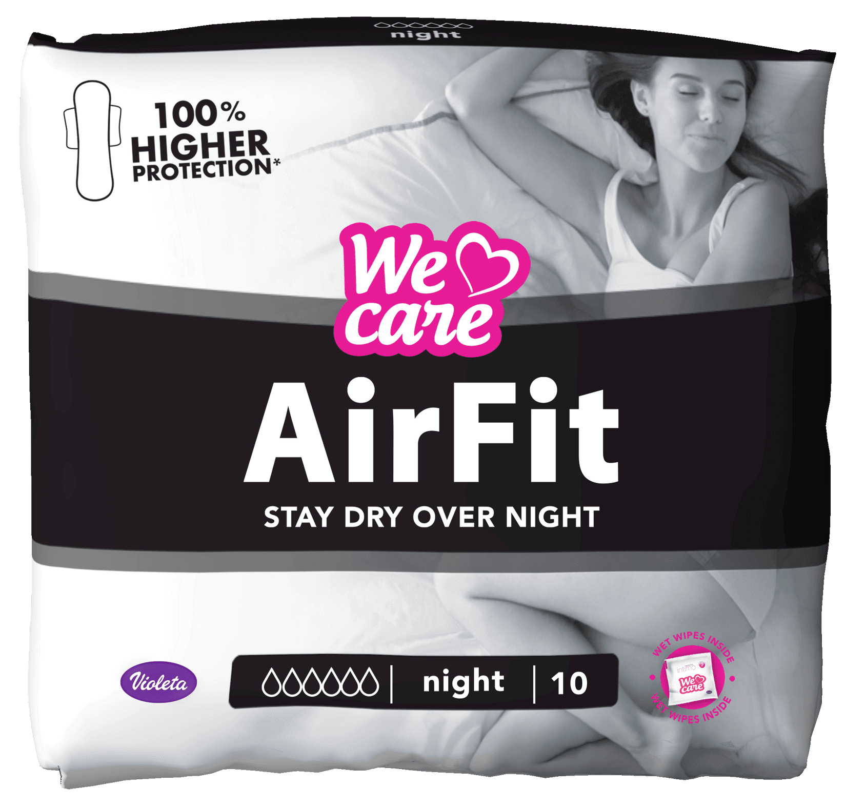 VIOLETA Higijenski ulošci Air Fit noćni 10/1