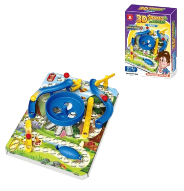 Društvena igra 3D Snakes&Ladders MKV907213, 13.8x4.2 cm