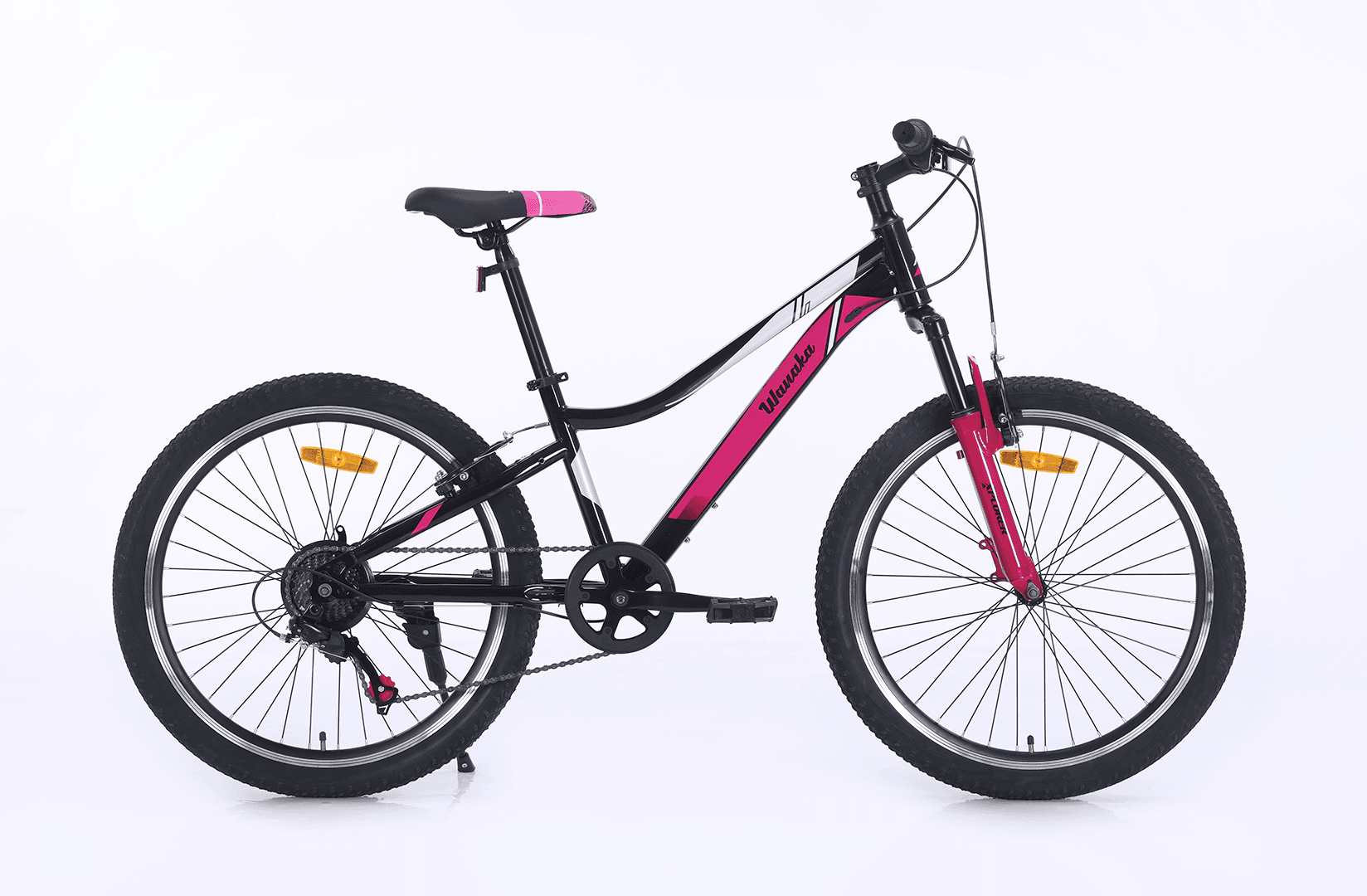 Xplorer Dječiji bicikl Wanaka, 24", Crno-roze boje