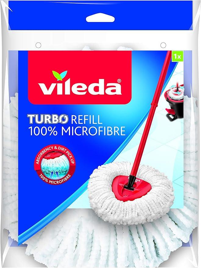 Vileda Zamjenski nastavak za Turbo mop, 2u1, Mikrofiber, Bijela