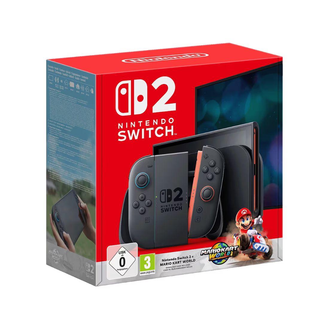 Nintendo Igraća konzola Nintendo Switch 2 + Mario Kart World, Switch Console 2 + Mario Kart World, Crna