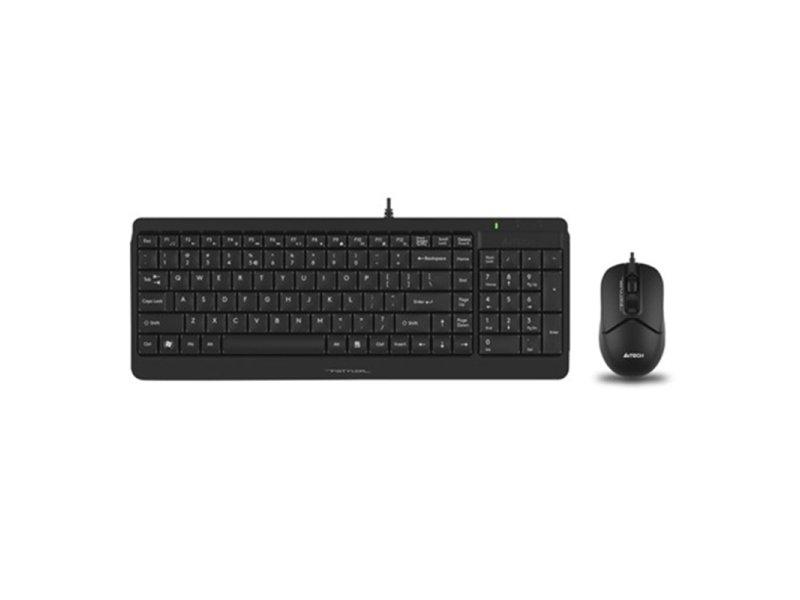 A4 Tech tastatura i miš USB A4-F1512 YU-LAYOUT, crna