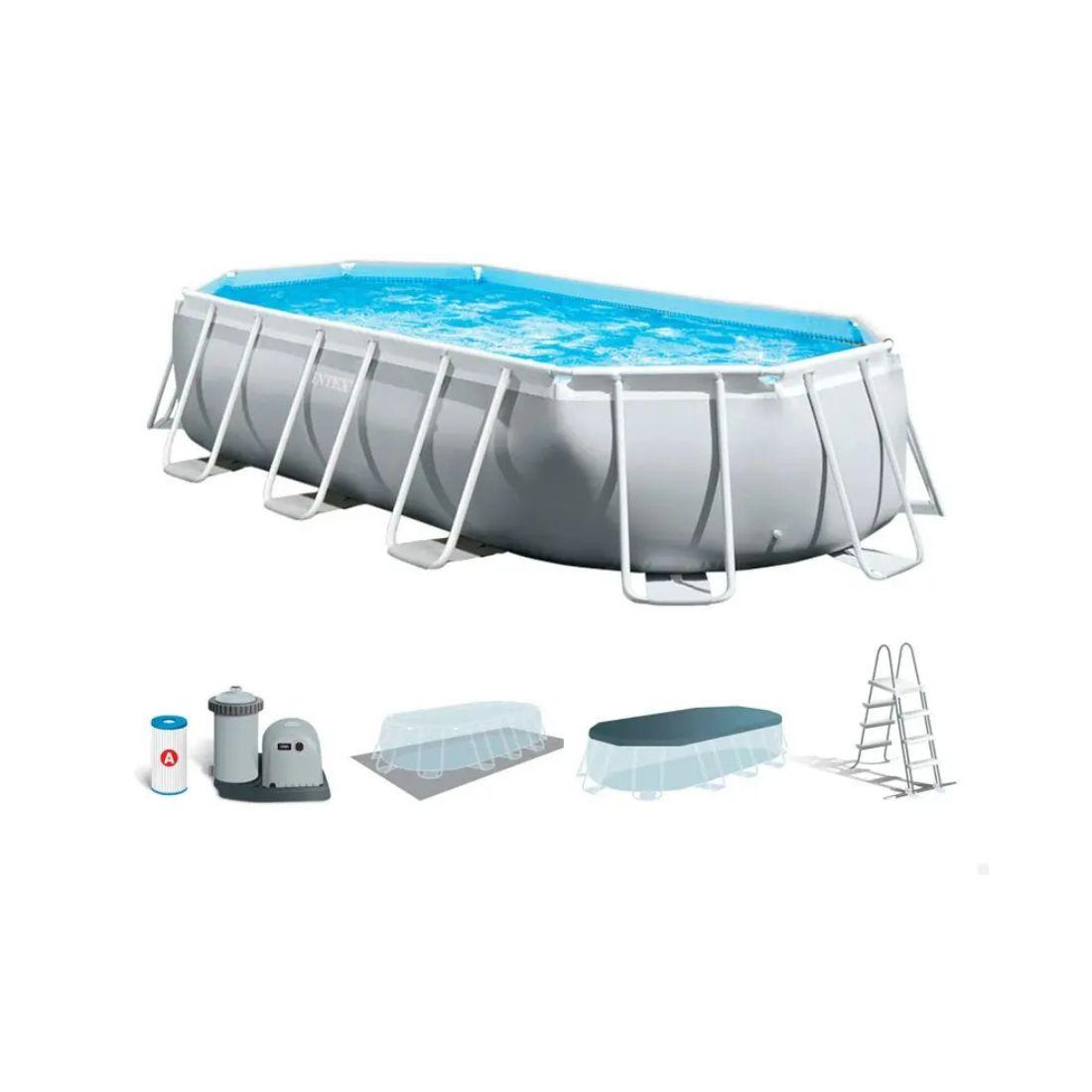 INTEX Bazen metalni okvir 6.1 x 3.05 x 1.22 Prism Frame Oval