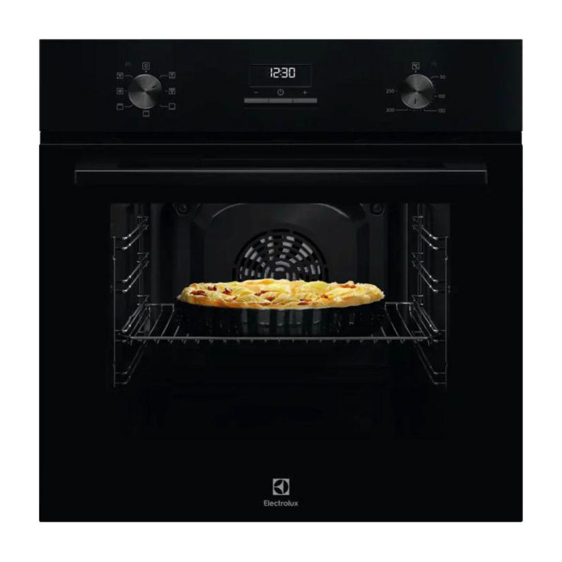 Electrolux Ugradna pećnica LOH3H00BK, Ventilator, 65 L, Crna