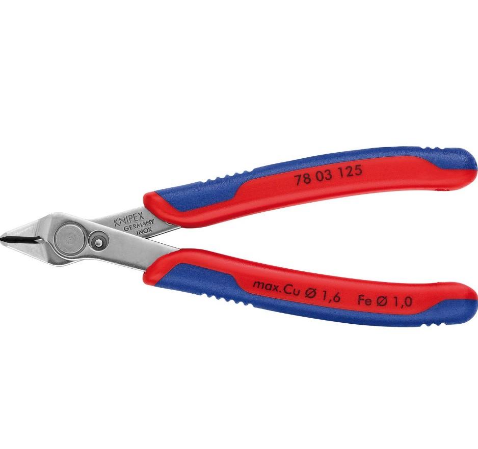 KNIPEX Clippers Electronic Super Knips 125 mm 78 03 125 crveno-plava