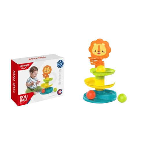 Bluey Igračka tobogan lav sa lopticama 069966, 30 cm, Šarena