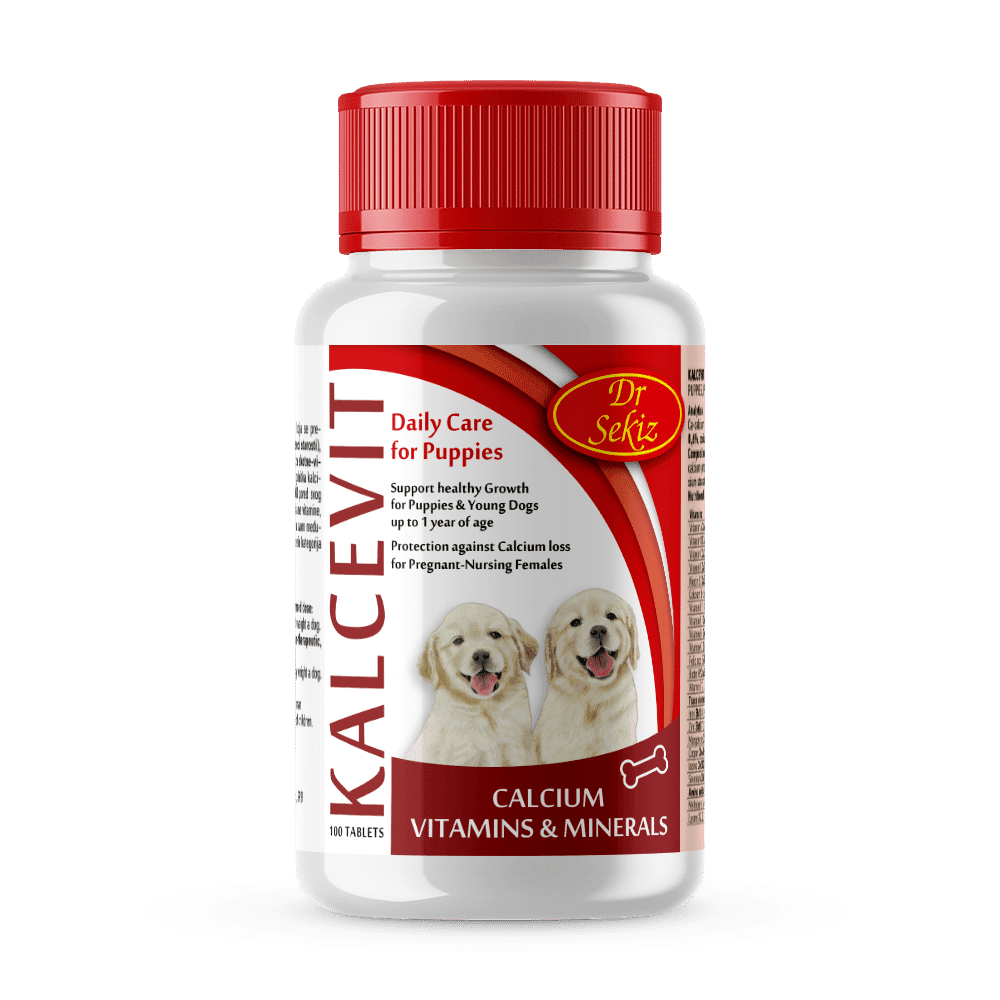 Drsekiz Dodatak Ishrani za Pse Kalcevit 100 Tableta