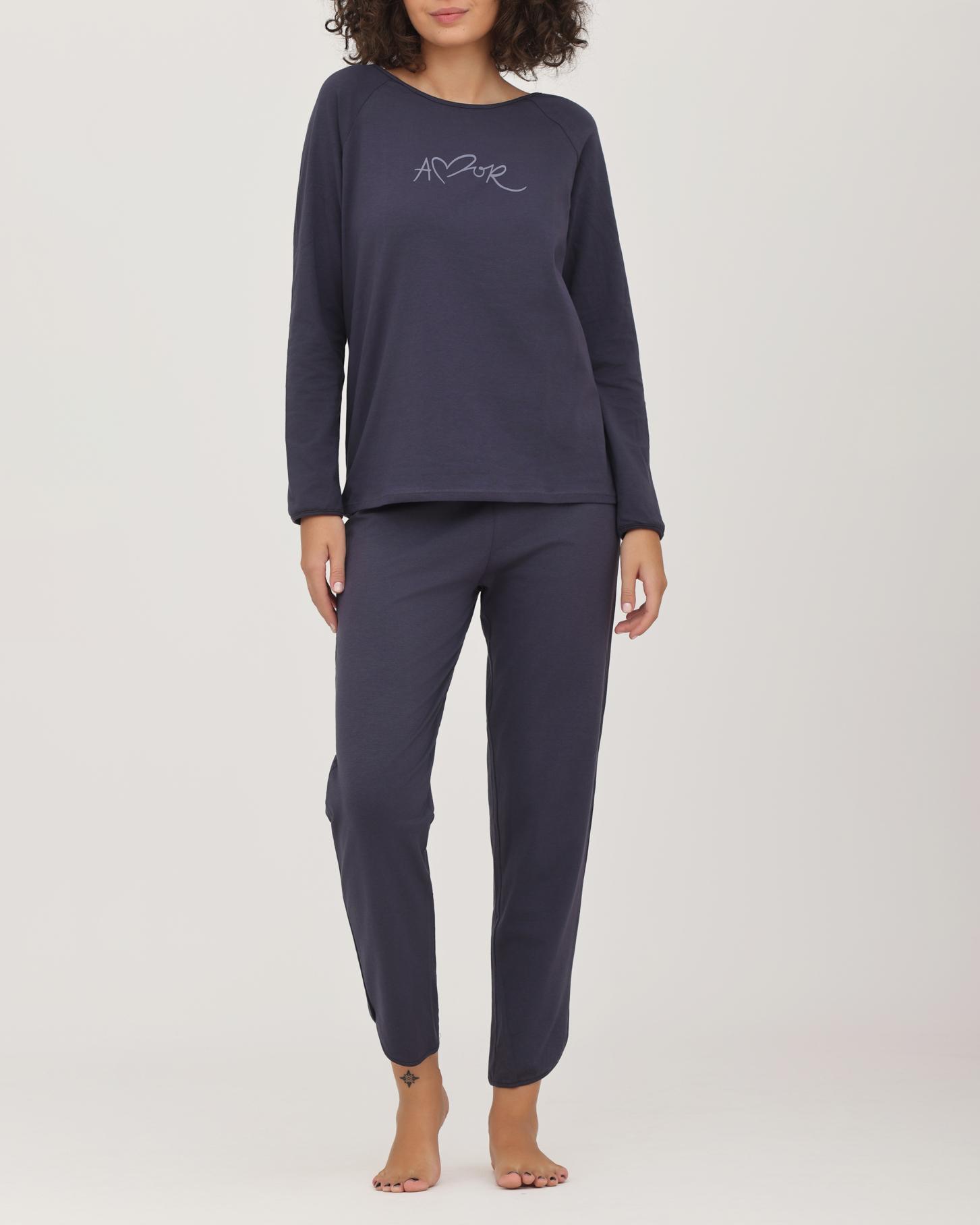 Alma Ras Ženska pidžama Dea, dugi rukava, ljubičasta