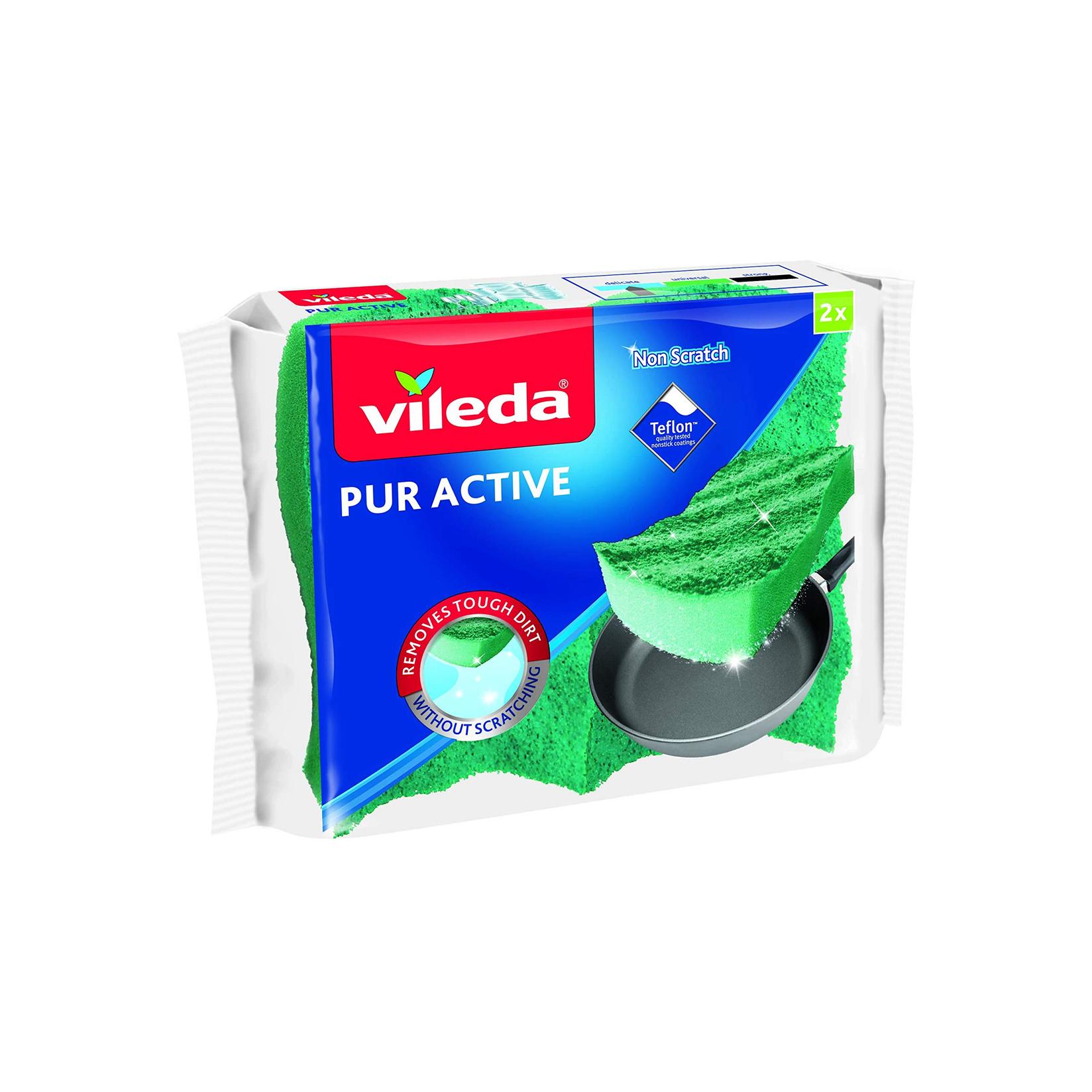 Vileda Sunđer Pur active medium 2pcs, Zeleni