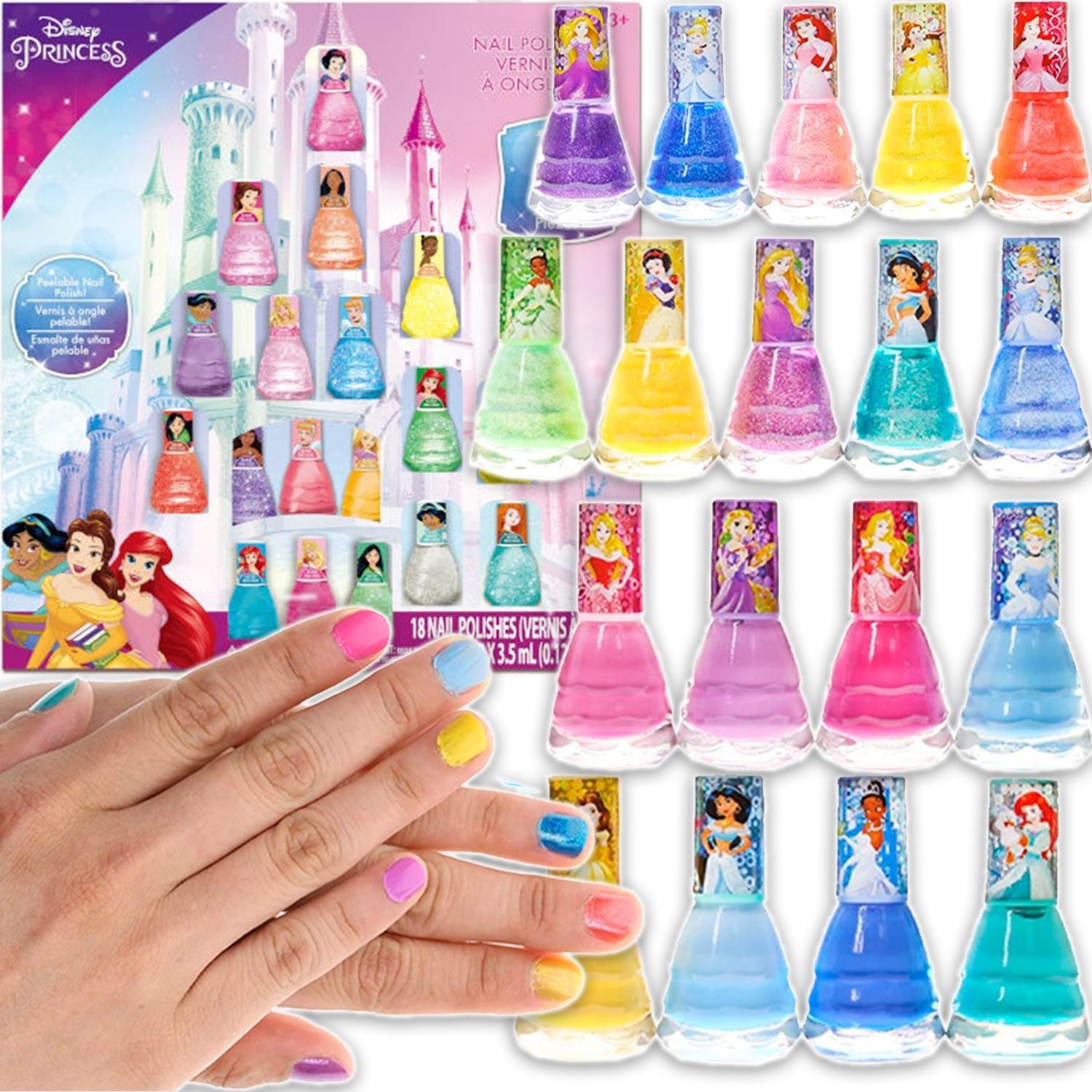 Disney  Townley Princess 18kom Lakova za Nokte Set, Šareni