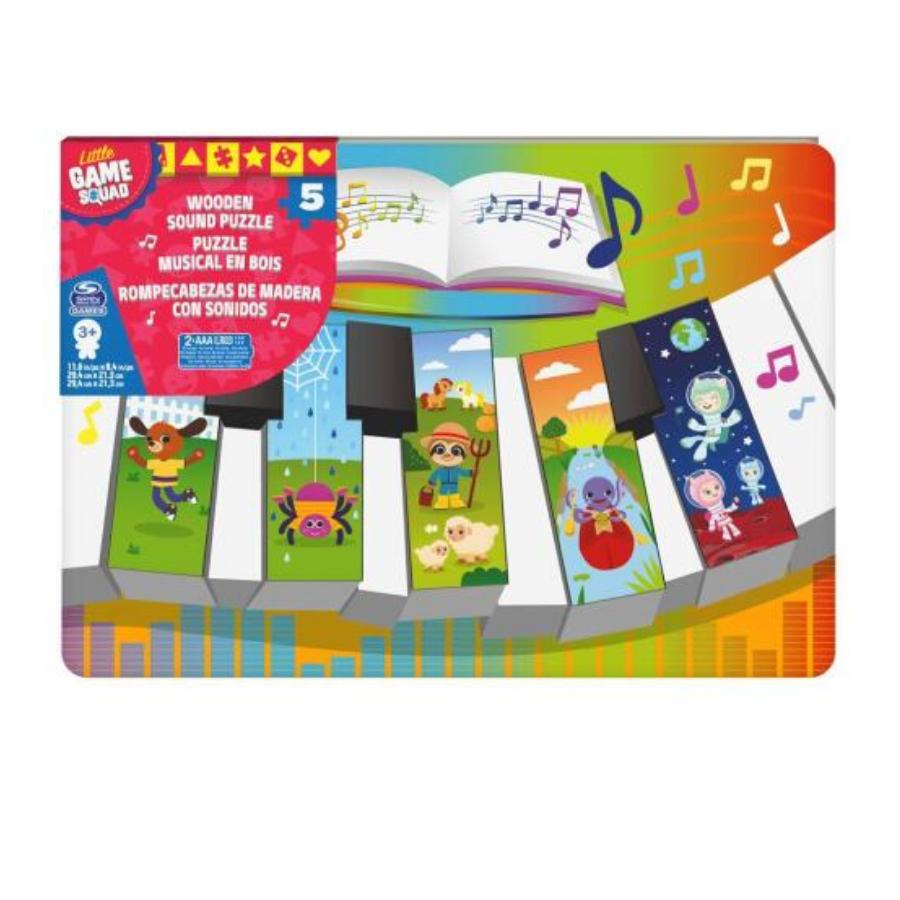 Spin Master Little Game Squad Wooden Sound Puzzle