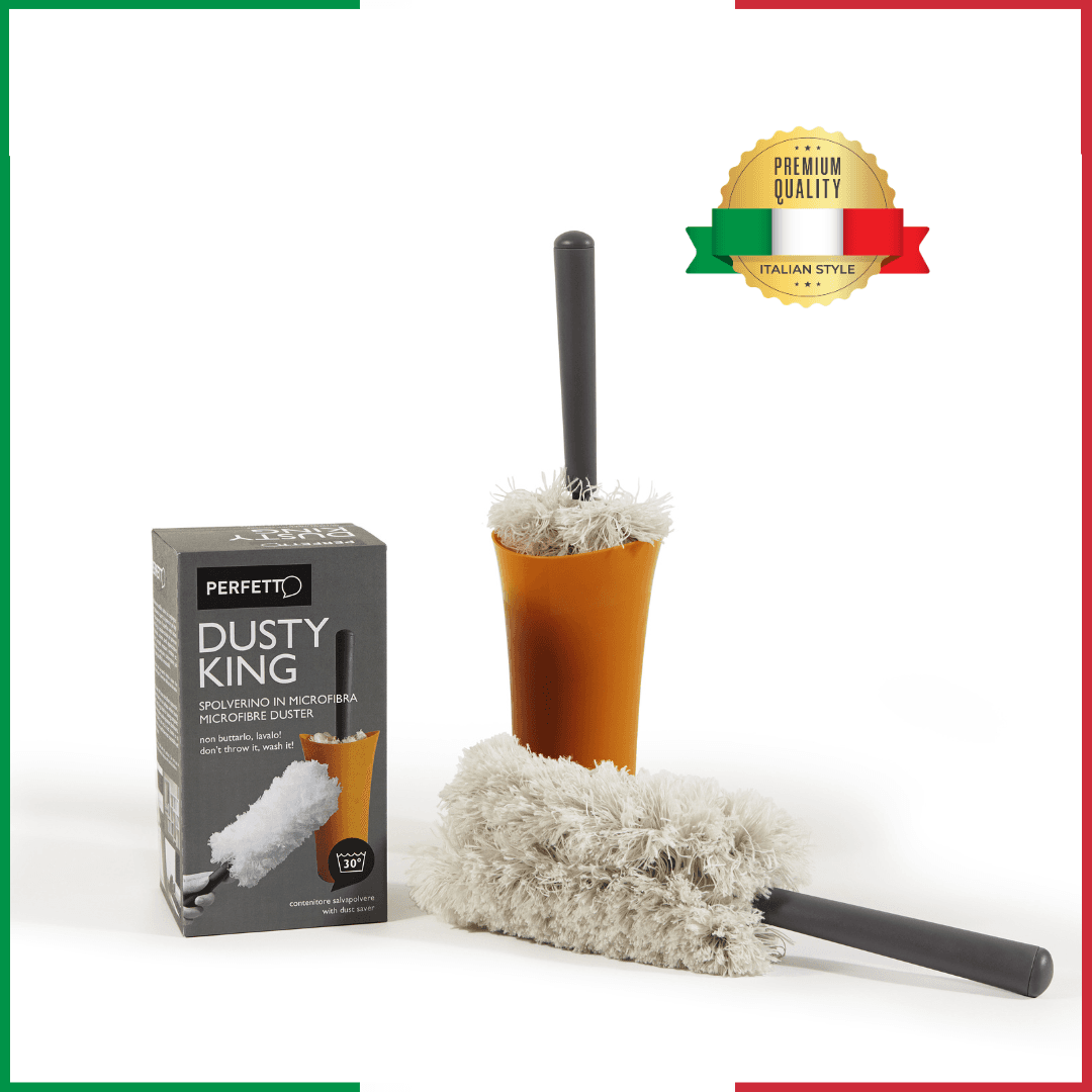 PERFETTO  dusty king 2 praško mikrofiber sa 2 rezervna punjenja i posudom za odlaganje