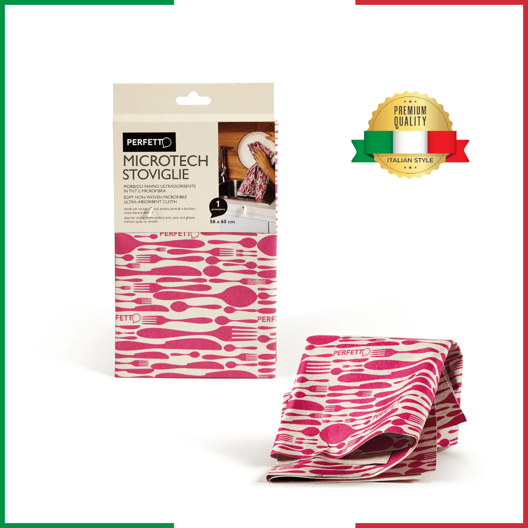 PERFETTO  microtech dish 2u1 specijalna krpa za sušenje i poliranje posuđa 2u1