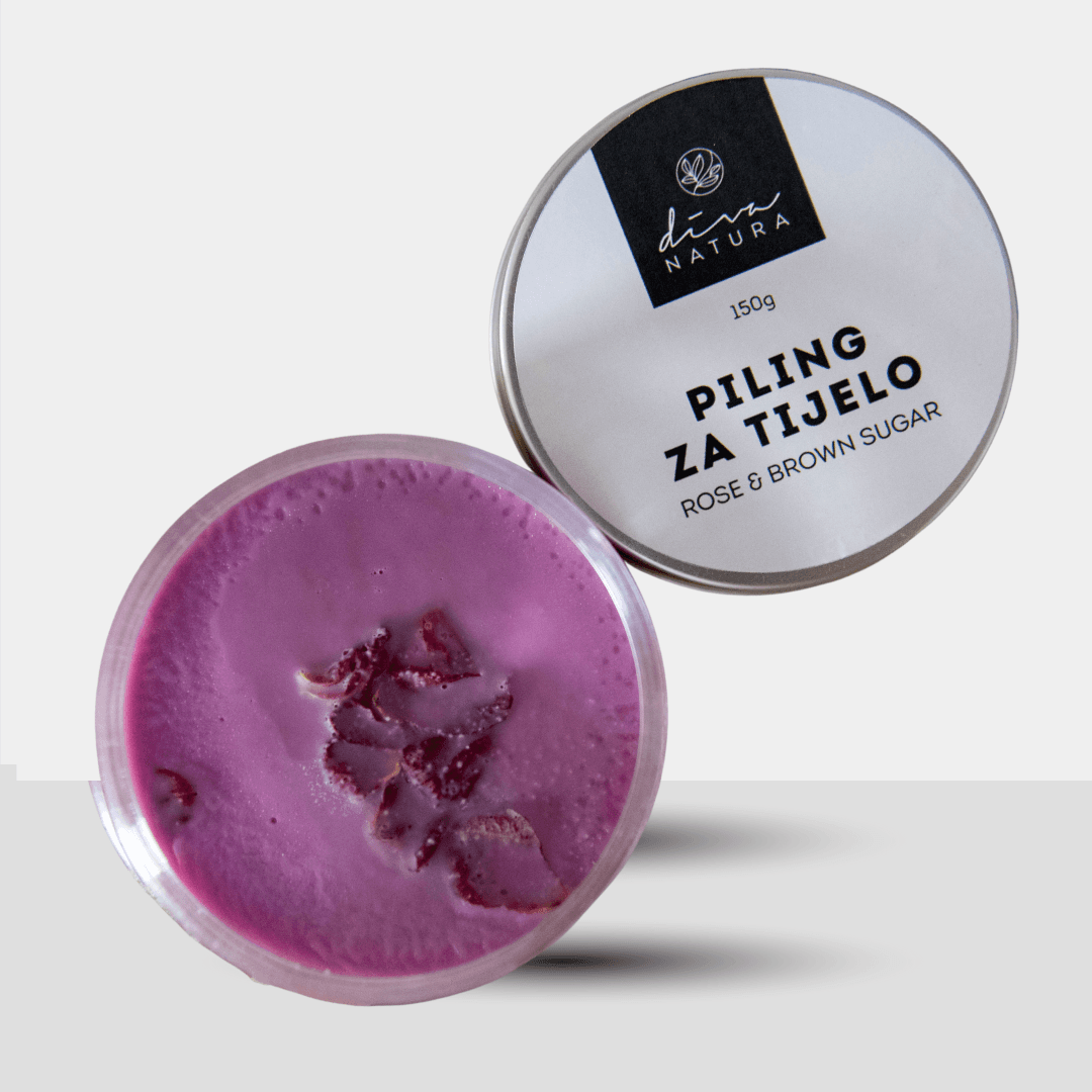 Diva Natura Piling za tijelo Rose&Brown Sugar