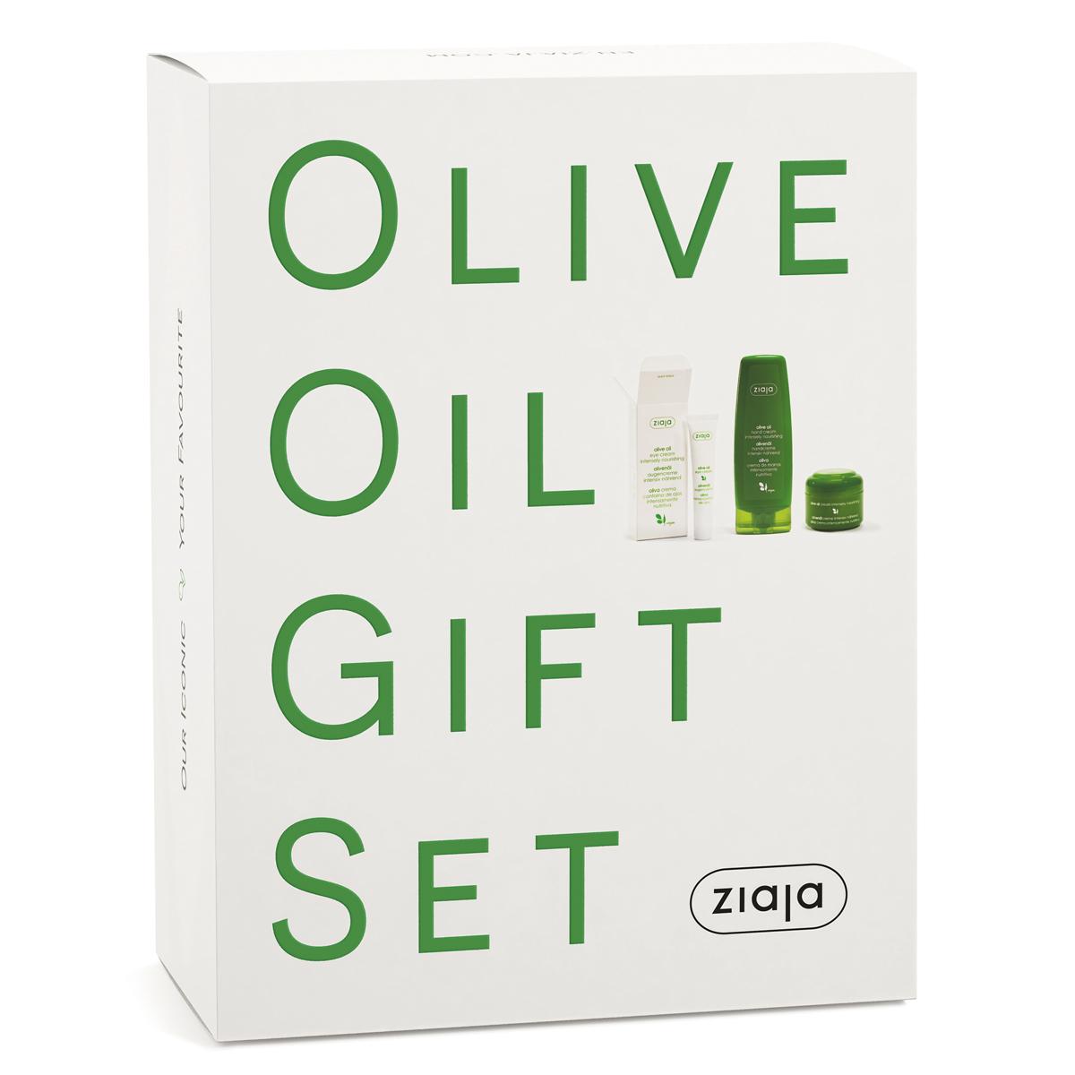 ZIAJA Set na bazi masline, Krema za područje oko očiju 15ml, Krema za ruke i nokte 80ml, Krema za lice 50ml