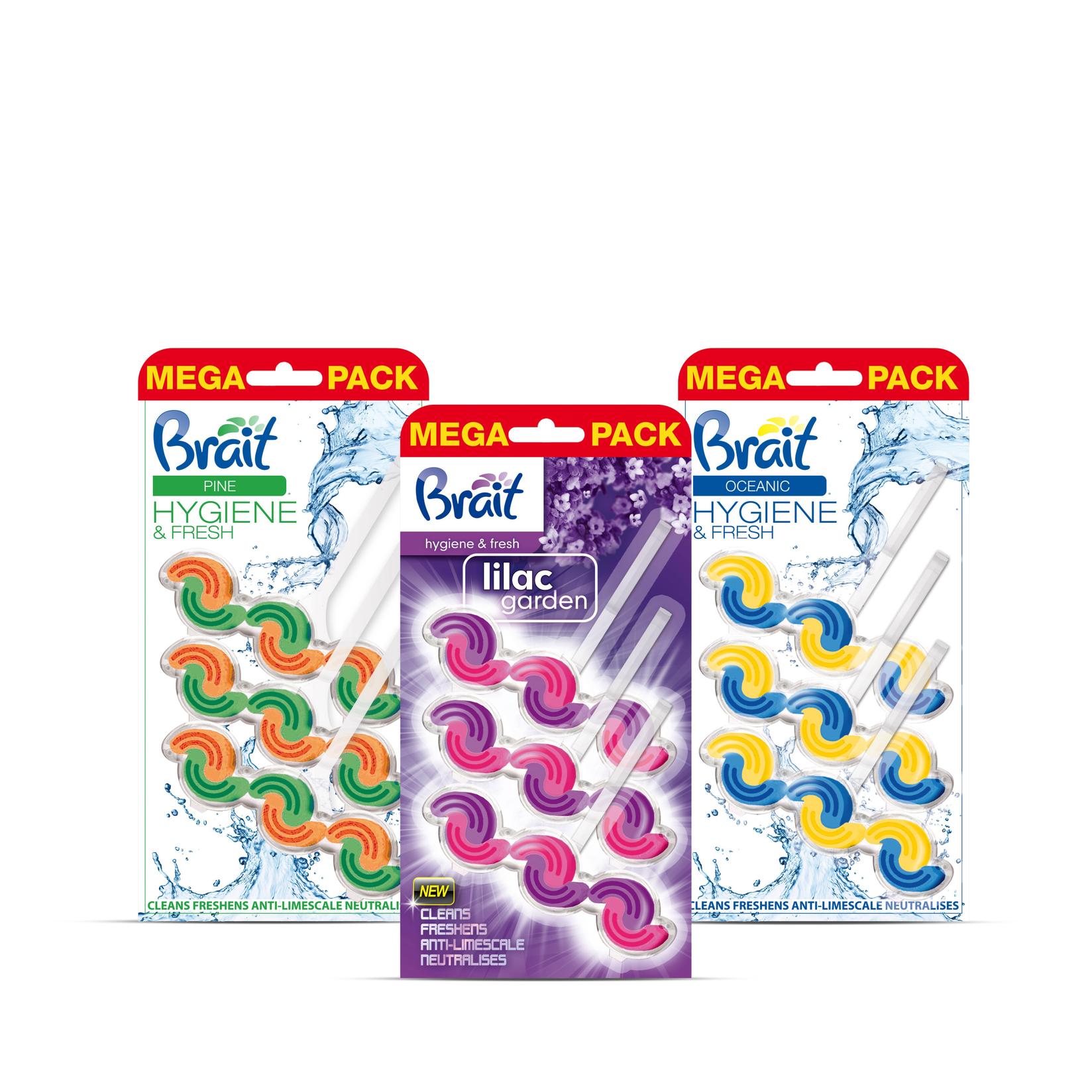 Brait WC kamen 2-faze TRIOPACK – Lilac, Ocean, Pine (3x45g)