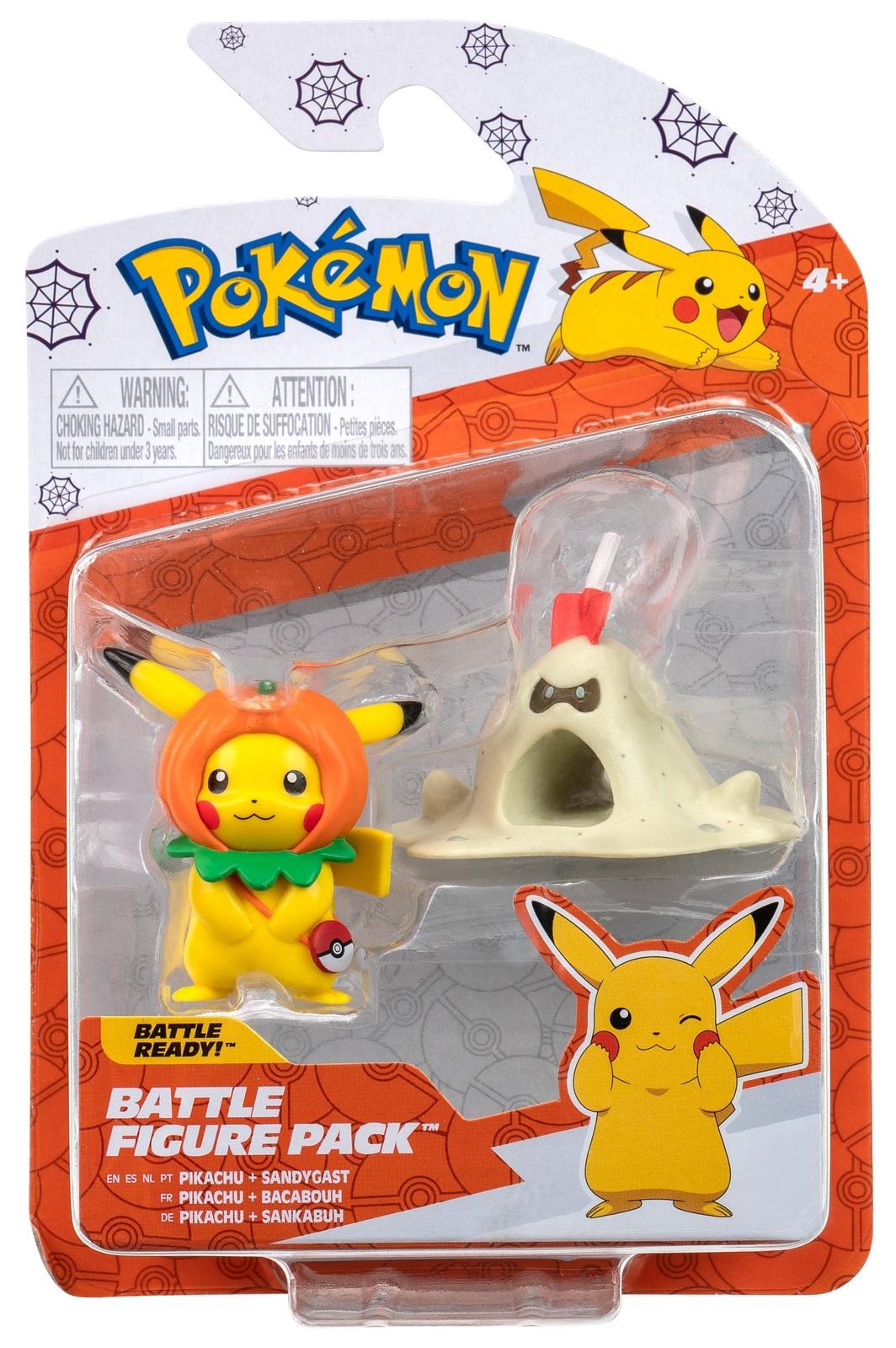 Pokemon figurica Batle 2PK - Sandygast and hallowen pikachu W1