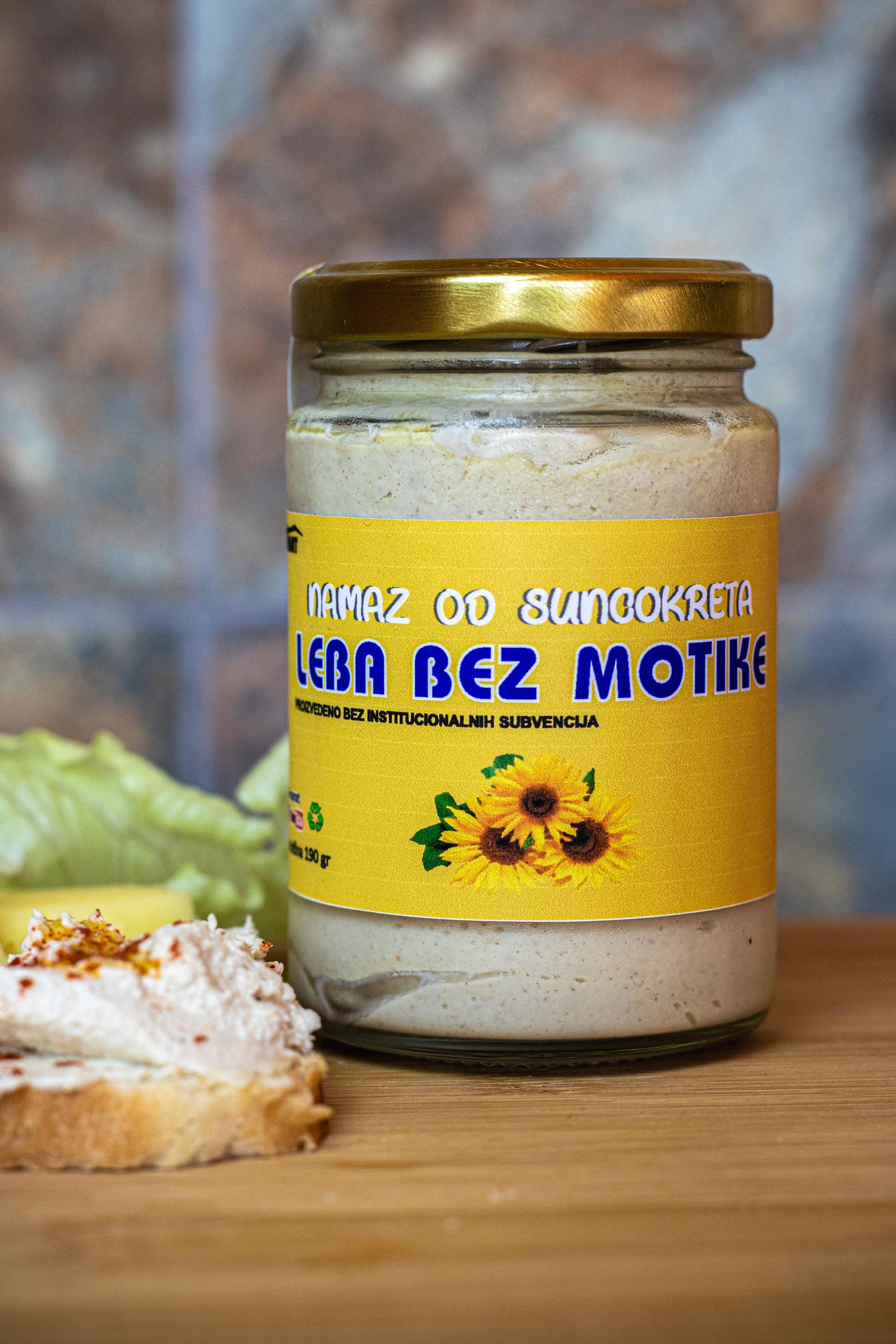 Leba bez motike pašteta od suncokreta 212ml