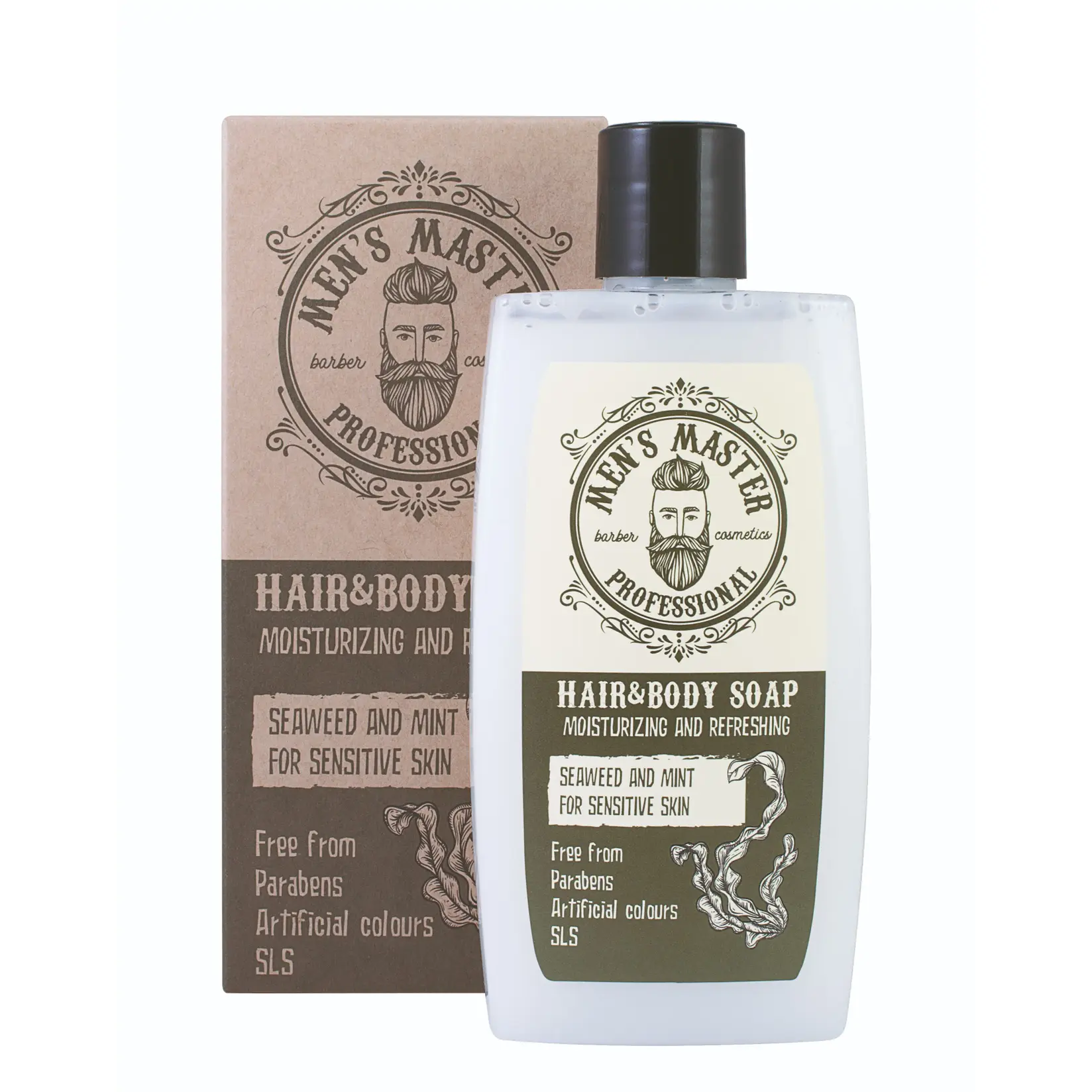 Men's Master Sapun za kosu i tijelo sa morskim algama i mentom, 260 ml
