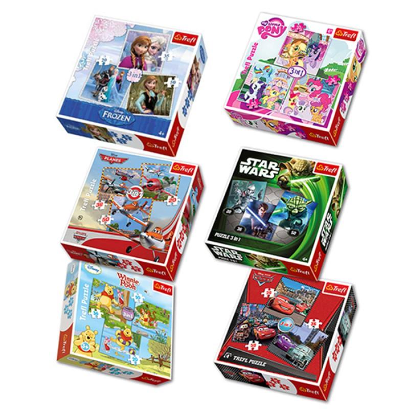 TREFL Puzzle 3u1 20,36,50 Mickey Mouse