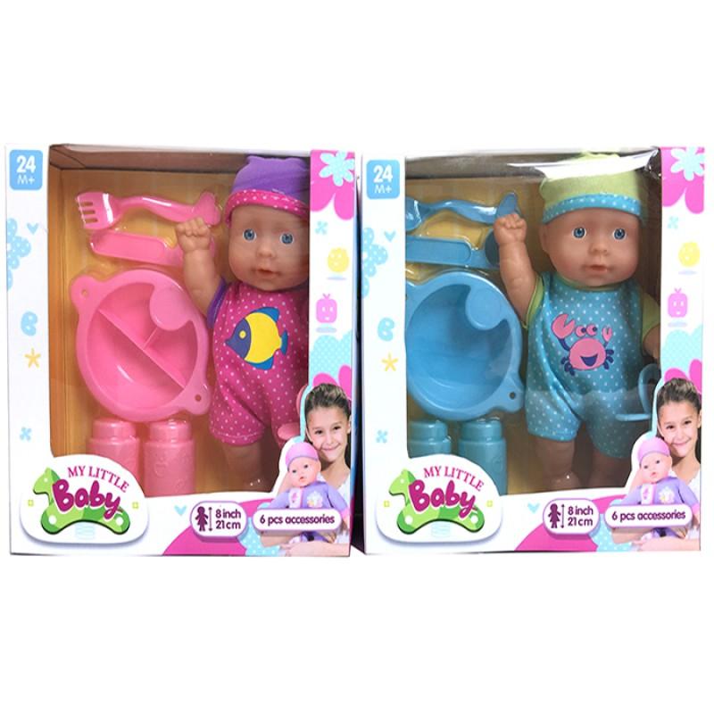 Lutka Ćelavica sa Priborom 21 Cm 27029