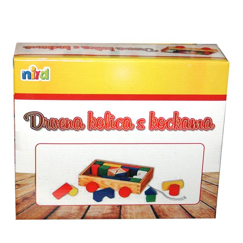 Drvena Kolica sa Kockama Nd/Wd300