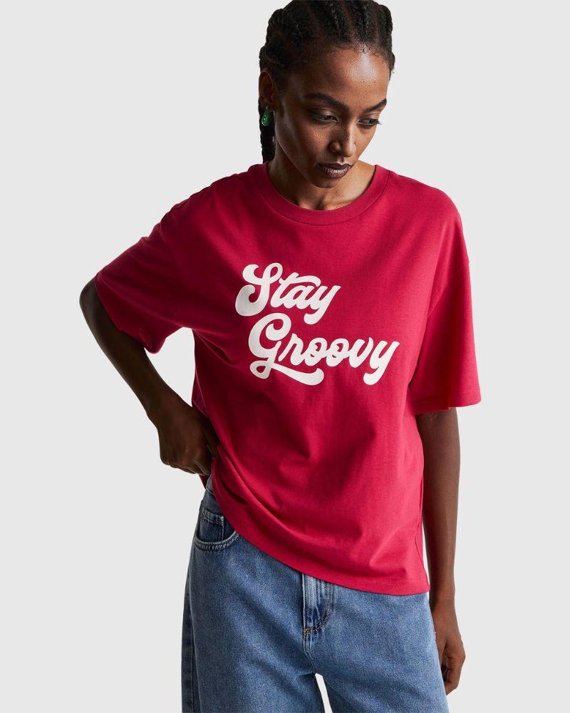 Benetton Ženska majica 3MI5D10AY-23Z-M, Crvena