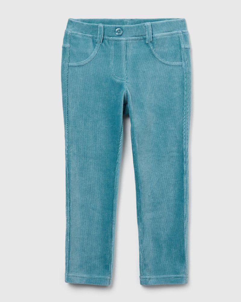 Benetton Hlače za djevojčice 4DZBGE00LP-33K-82, Plave