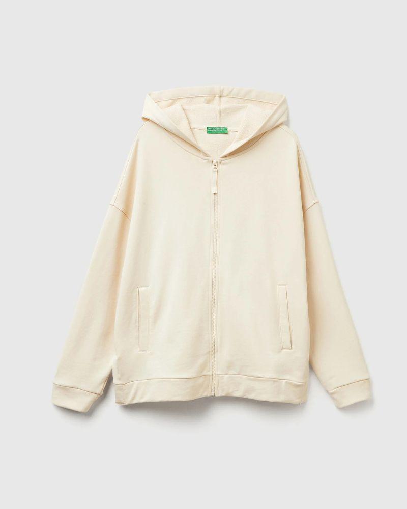 Benetton Ženska dukserica 3UNID500R-3C9-S, Bež