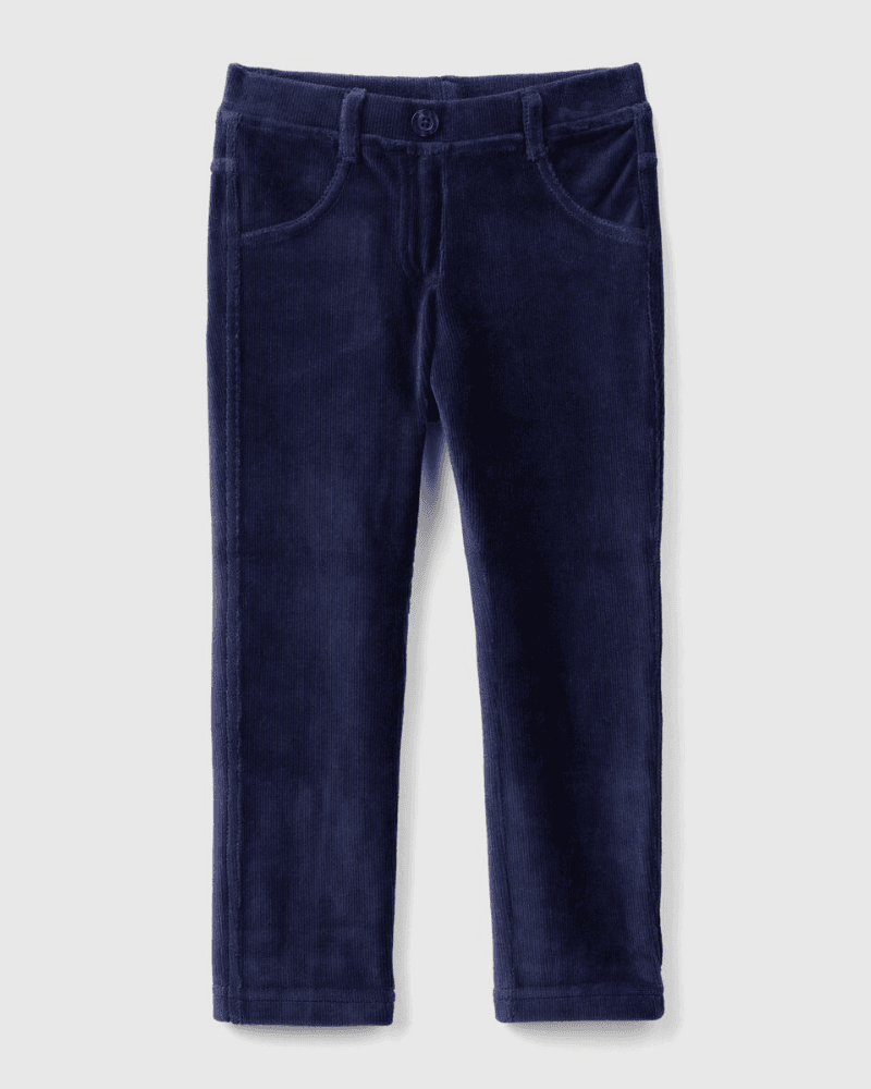 Benetton Hlače za djevojčice 4DZBGE00LP-ST-ST, Teget
