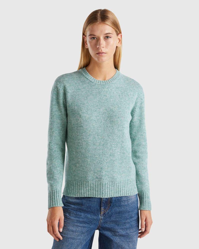 Benetton Ženski džemper 103ME1N23-531-S, Plavi