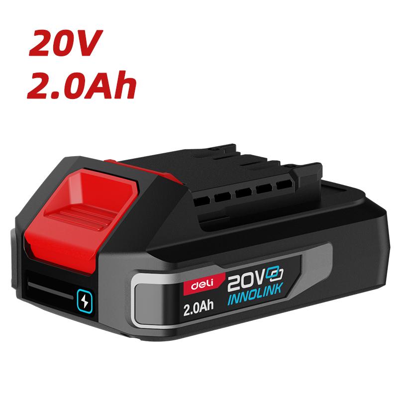 Baterija 2Ah 20V, crna Deli serija