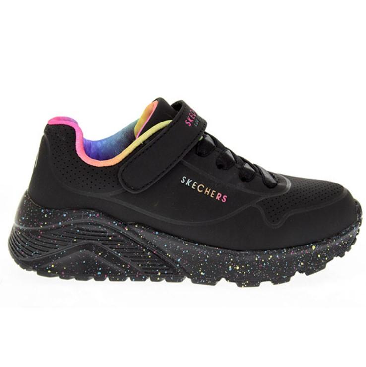 Skechers Patike za devojčice Uno Lite Rainbow Specks, Crne