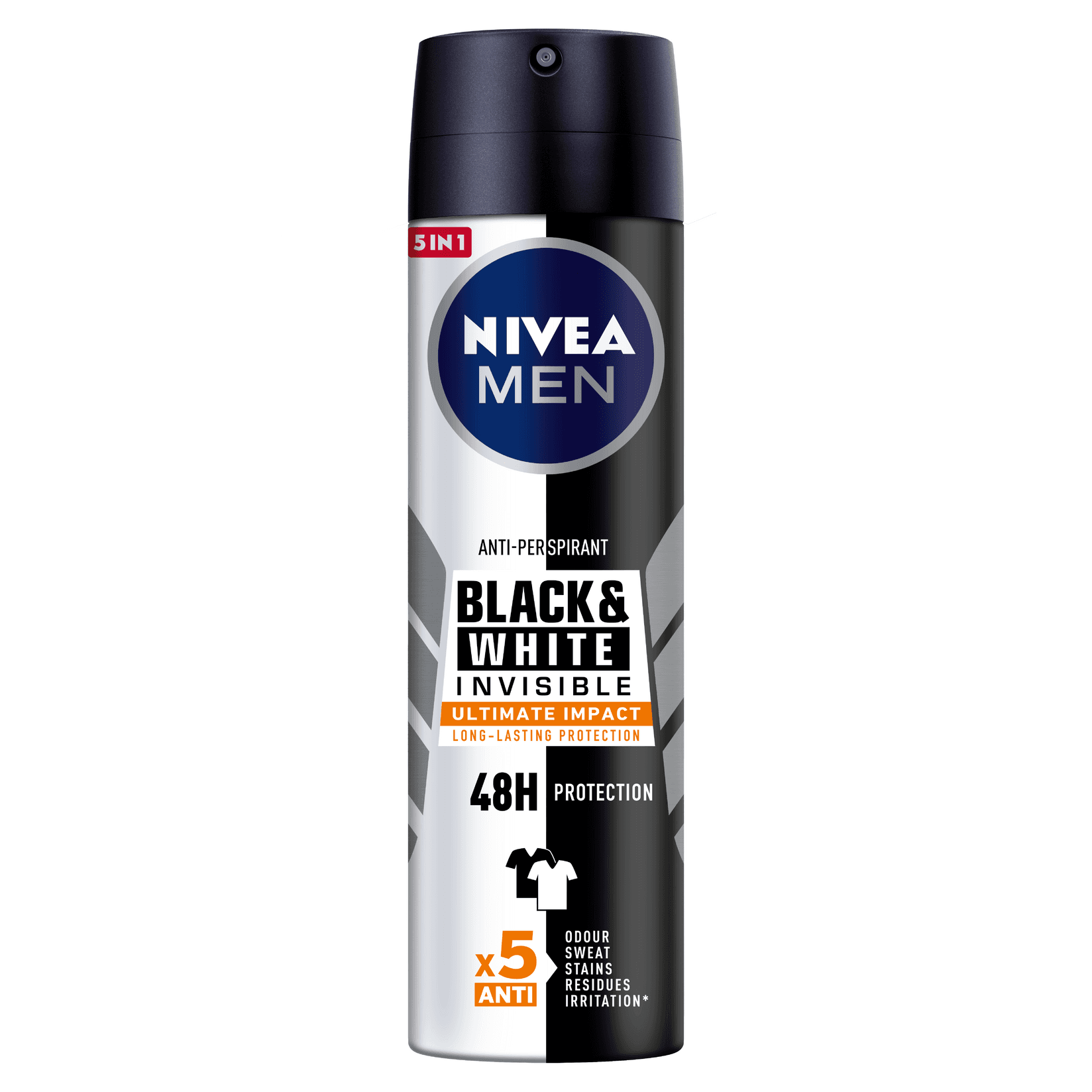 NIVEA muški dezodorans Black & White Invisible Ultimate Impact 150 ml