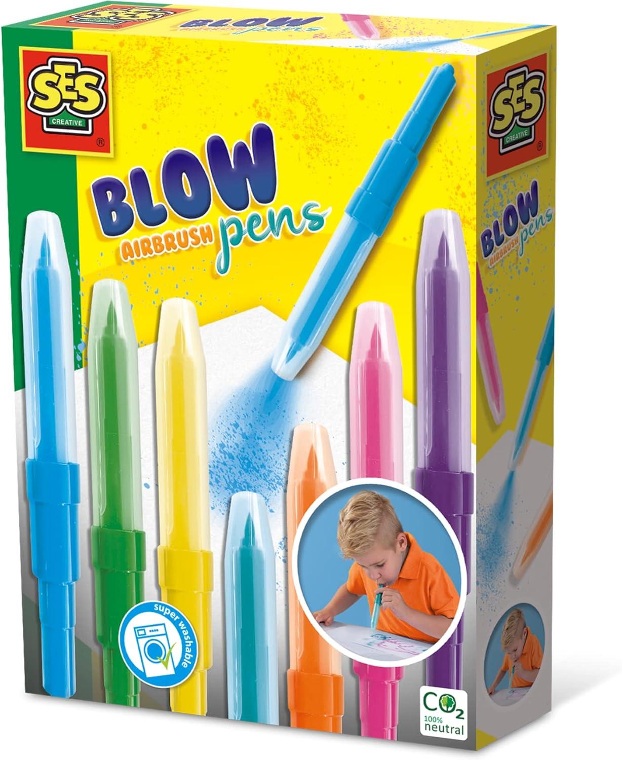 SES Sprej flomasteri koji mijenjaju boju, 7 komada, Šareni