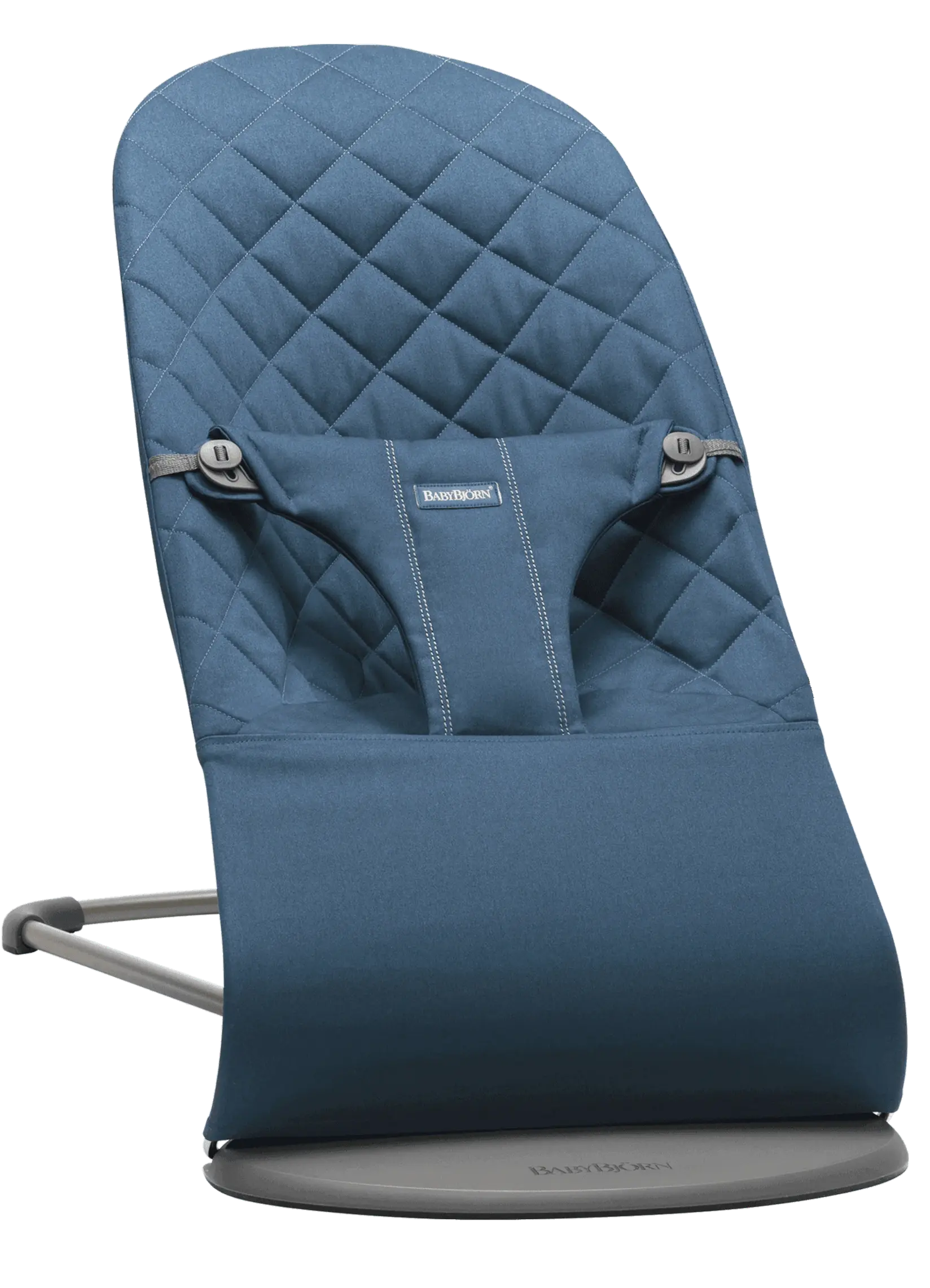 Babybjörn Bouncer Bliss Woven midnight blue, plava