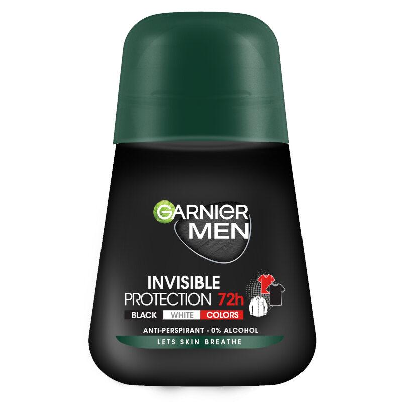 Garnier Mineral Deodorant za muškarce Nevidljivi roll-on za crnu, bijelu i boje kože 50 ml