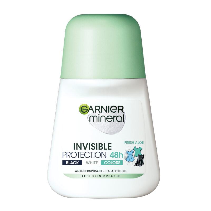 Garnier Mineral Deodorant Roll-on za žene Invisible Black, White & Colors Fresh 50 ml
