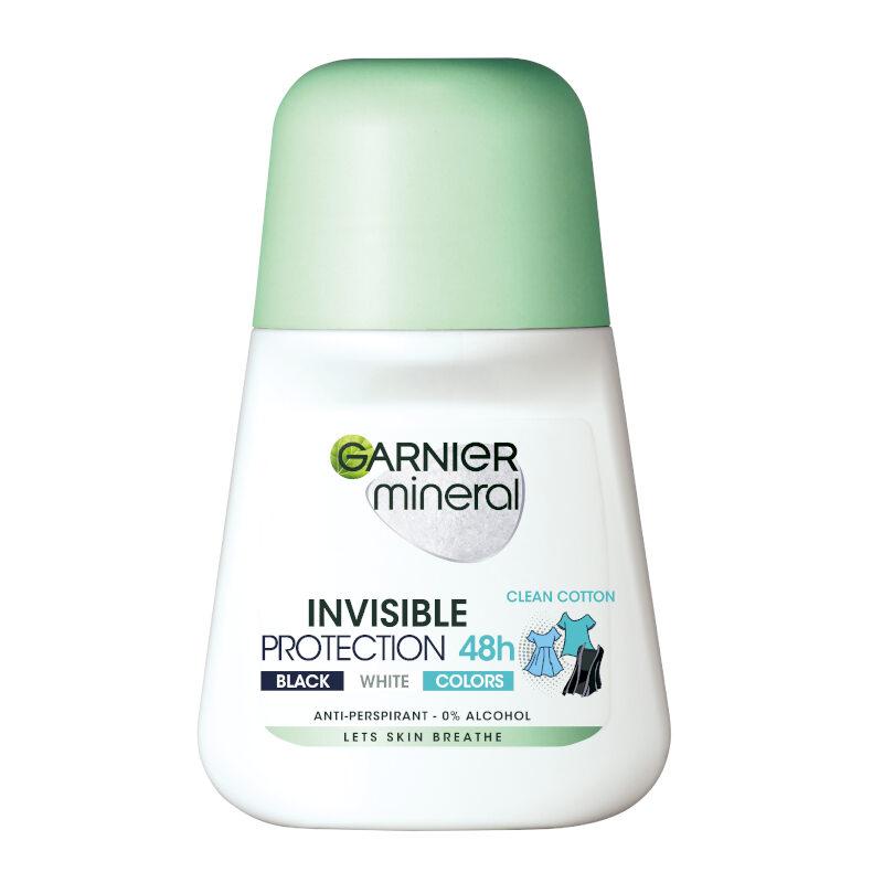 Garnier Mineral ženski roll-on nevidljivi za crnu, bijelu i obojenu kosu 50ml
