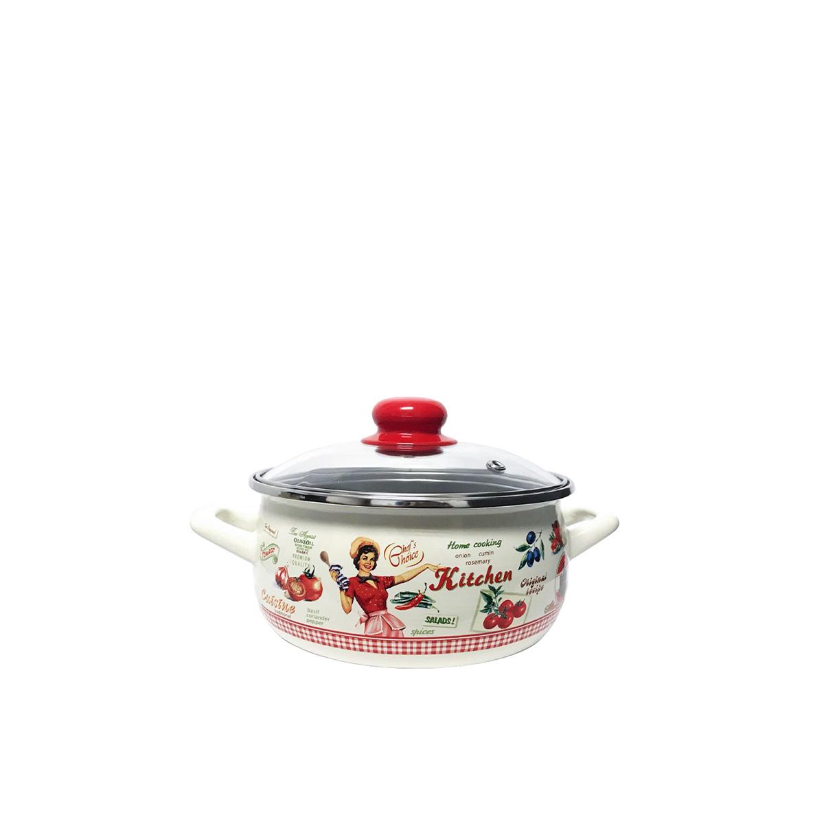 Metalac Plitki lonac princ 18cm/2.4l sa dekorom poklopca 2564