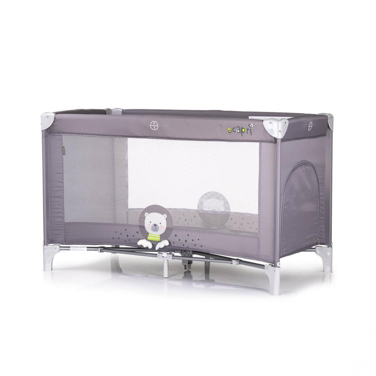 Chipolino Vikend krevetac Capri Bear kosik2501be, Sivi