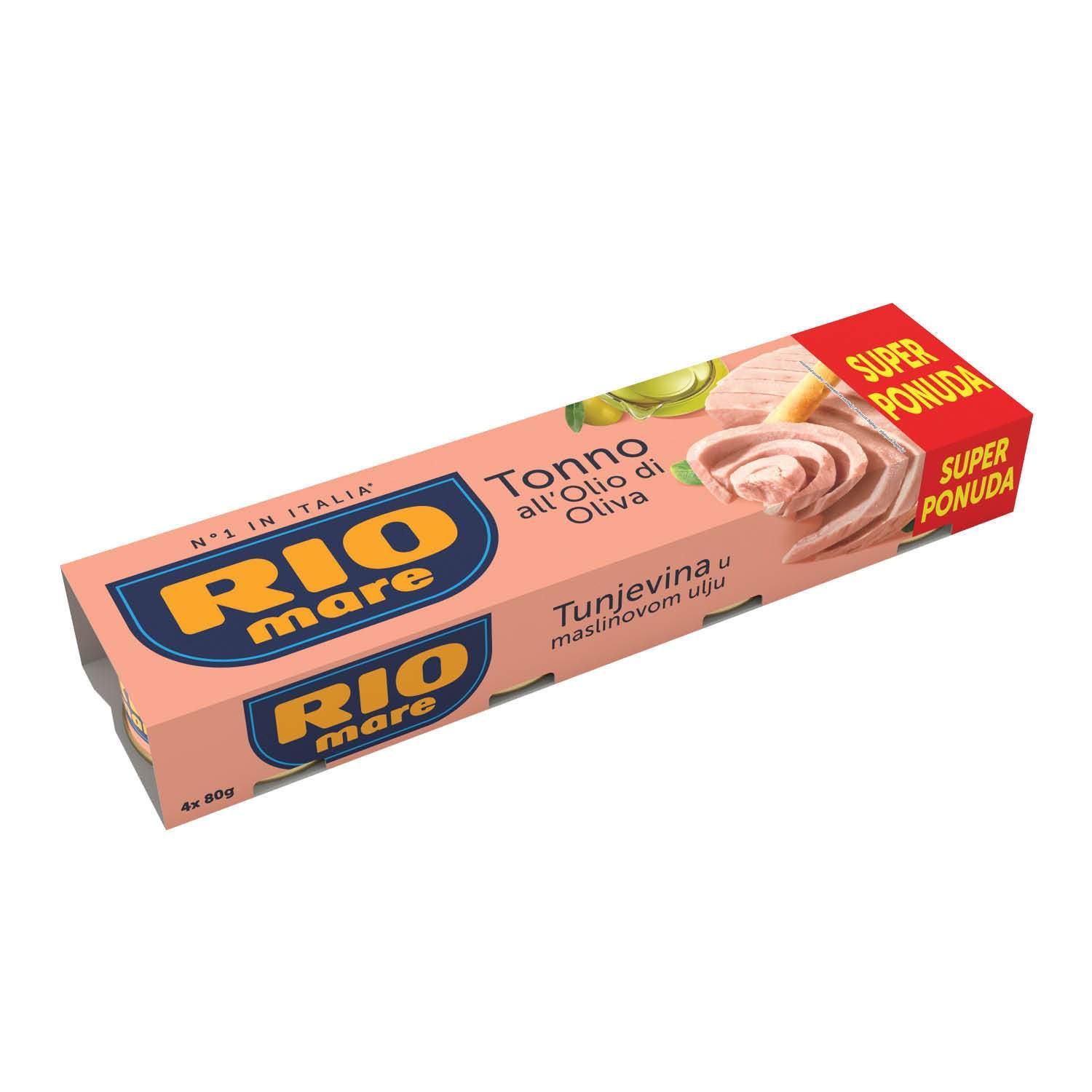 RIO MARE Tuna u maslinovom ulju 80g 3+1