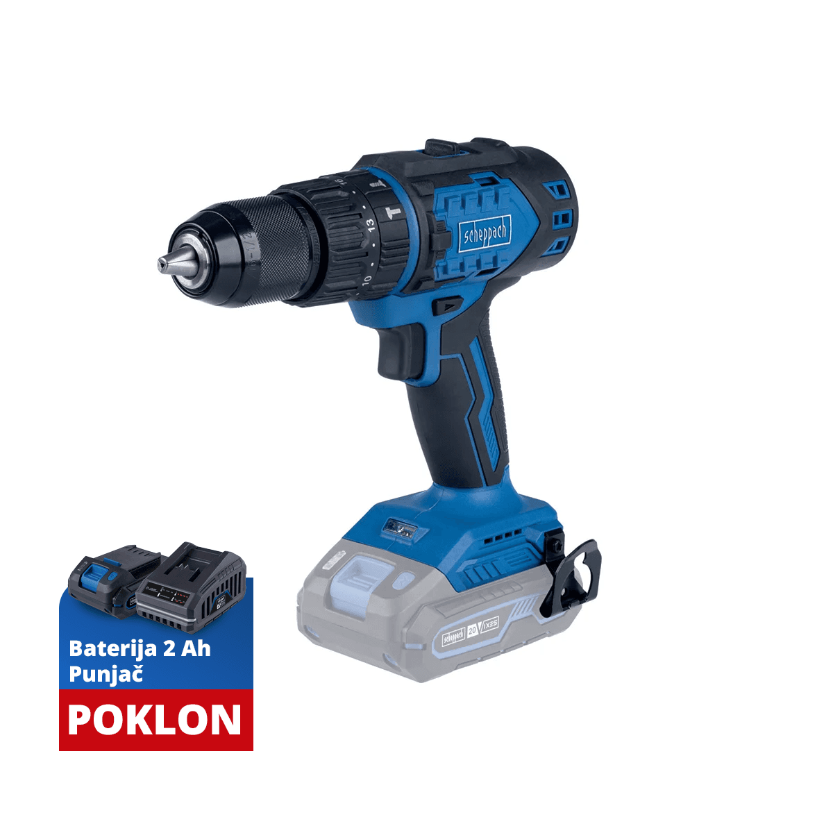 Scheppach Aku Udarna Bušilica Odvijač Brushless Ixes Bc-Cd60-x - Solo