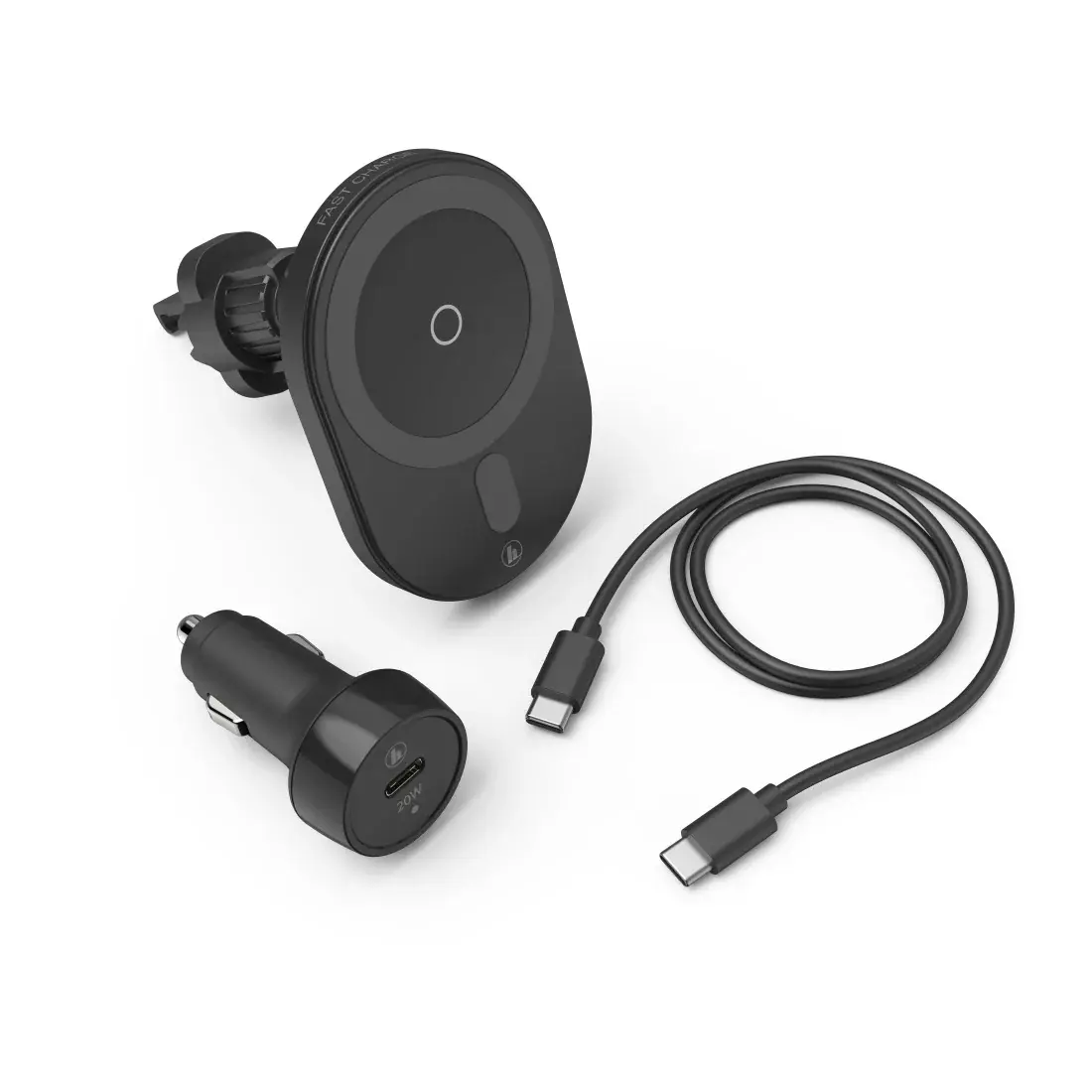 Hama Wireless punjač MagChargeCarFC15 crni