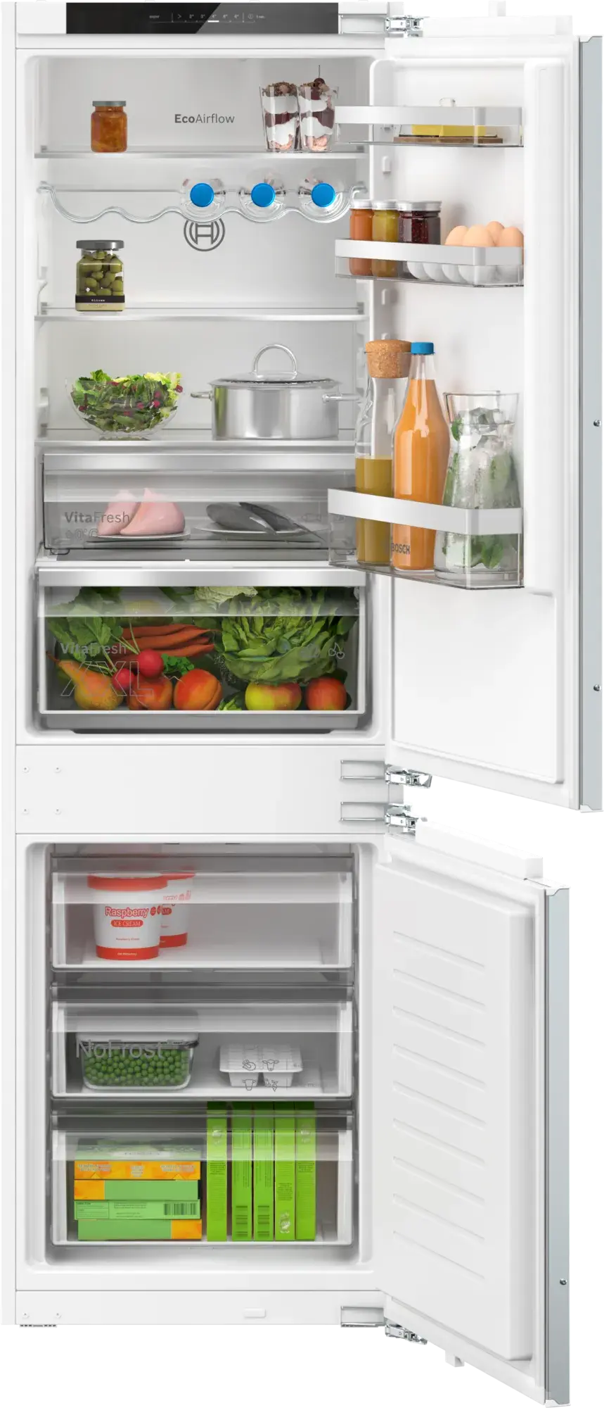 Bosch Ugradbeni kombinovani frižider KIN86VFE0, Bijeli