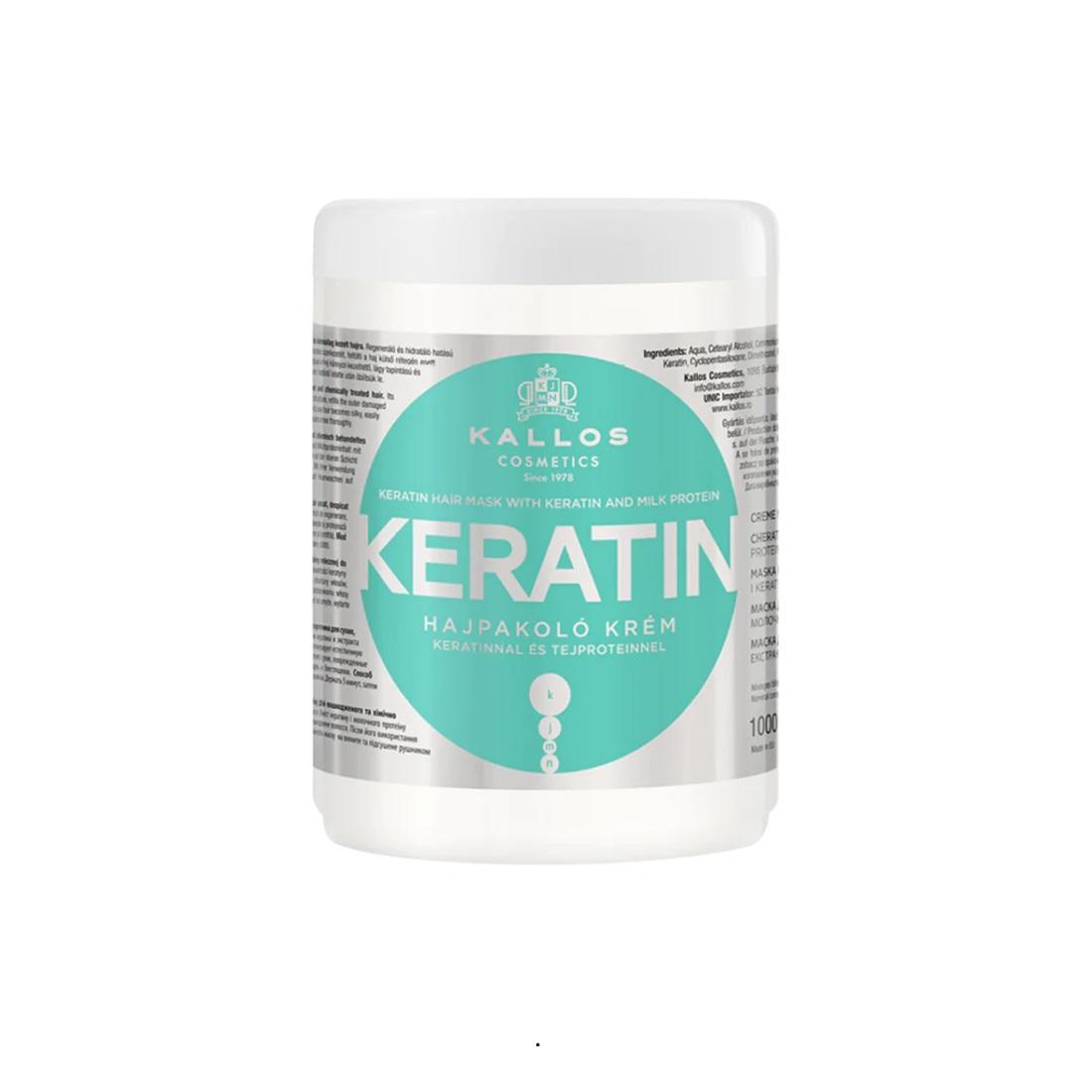 Kallos keratinska maska ​​za kosu, 1000 ml